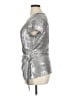 MSK Metallic Silver Short Sleeve Top Size XL - photo 5