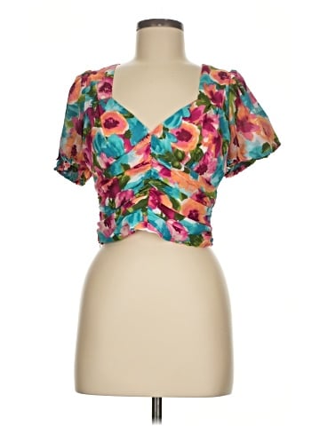 Lulus Short Sleeve Blouse (view 1)