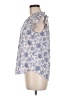 CeCe 100% Cotton Blue Short Sleeve Blouse Size M - photo 5
