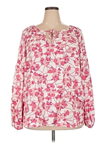 a.n.a. A New Approach Long Sleeve Blouse (view 1)