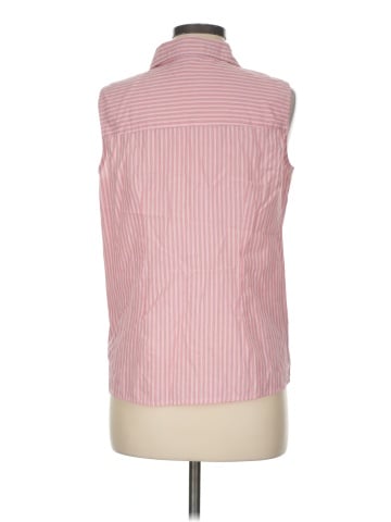Basic Editions Sleeveless Button-Down Shirt (view 2)