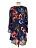 A-list by Wrapper 100% Polyester Print Blue Casual Dress Size L - photo 2