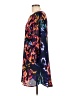 A-list by Wrapper 100% Polyester Print Blue Casual Dress Size L - photo 5