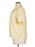 Talbots 100% Linen Yellow Short Sleeve Button-Down Shirt Size 14 - photo 5