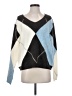 Altar'd State Color Block Blue Pullover Sweater Size S - photo 1