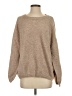 Miracle Solid Tan Pullover Sweater Size S - photo 1