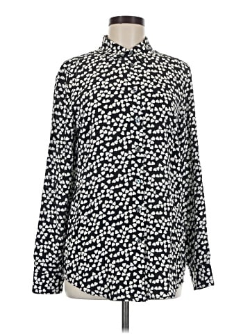 Equipment Long Sleeve Silk Top (view 1)