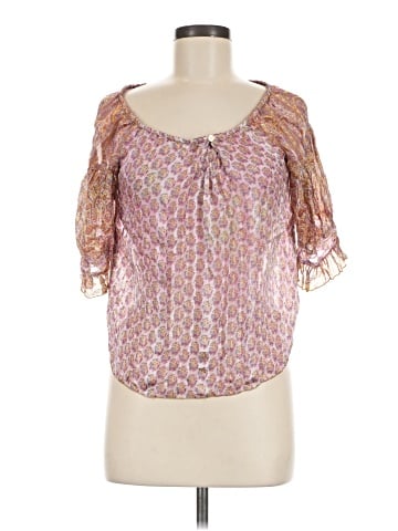 Anna Sui Short Sleeve Silk Top (view 1)