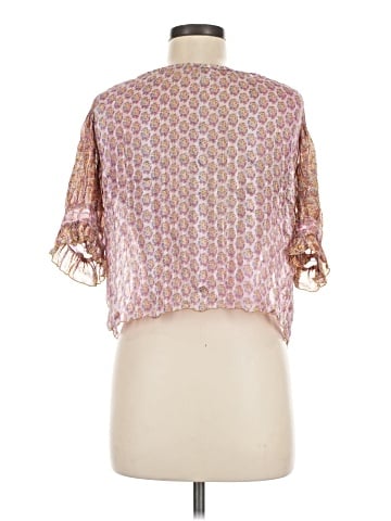 Anna Sui Short Sleeve Silk Top (view 2)