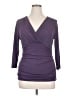 Classiques Entier Purple 3/4 Sleeve Top Size XL - photo 1