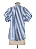 Point Sur Stripes Blue Short Sleeve Blouse Size S - photo 2