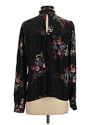 Parker Long Sleeve Silk Top (view 2)
