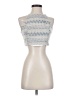 Line & Dot Blue Sleeveless Blouse Size S - photo 1