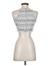 Line & Dot Blue Sleeveless Blouse Size S - photo 2