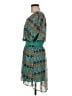 Alya Print Teal Casual Dress Size M - photo 5