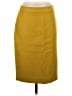 J.Crew 100% Polyester Solid Yellow Formal Skirt Size 4 - photo 1