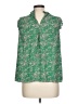Max Studio 100% Polyester Green Sleeveless Blouse Size L - photo 2