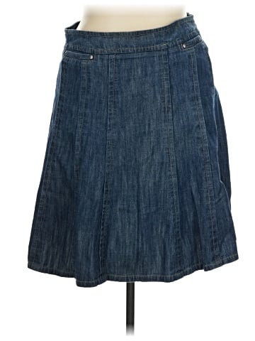 Khaite Denim Skirt (view 1)