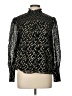 Milly Black Long Sleeve Blouse Size L - photo 1