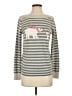 Ann Taylor LOFT Stripes Gray Pullover Sweater Size S - photo 1