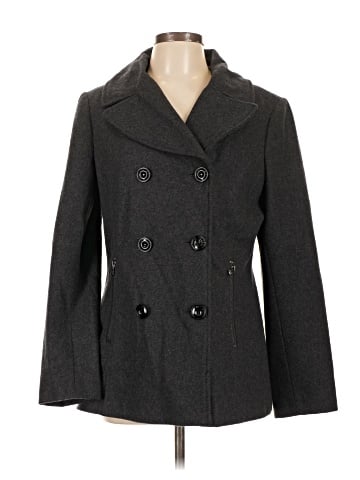 Black Rivet Coat (view 1)