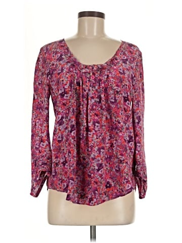 Rebecca Taylor Long Sleeve Silk Top (view 1)