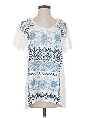 JW Los Angeles Short Sleeve Blouse (view 1)
