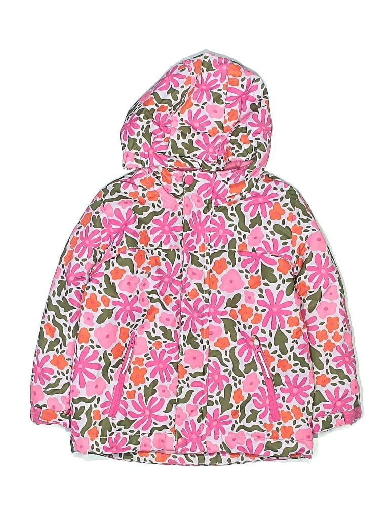 Pre-owned Cat & Jack Kids' Snow Jacket In Pink