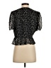 ALLSAINTS 100% Polyester Black Short Sleeve Blouse Size 0 - photo 2