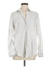 Grayson 100% Cotton Stripes Silver Long Sleeve Button-Down Shirt Size Med (3) - photo 1
