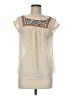 Love Stitch 100% Polyester Ivory Sleeveless Blouse Size M - photo 1