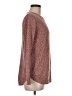 Pink Clover 100% Polyester Tweed Burgundy Pullover Sweater Size M - photo 4