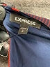 Express 100% Polyester Stripes Blue Cocktail Dress Size S - photo 7