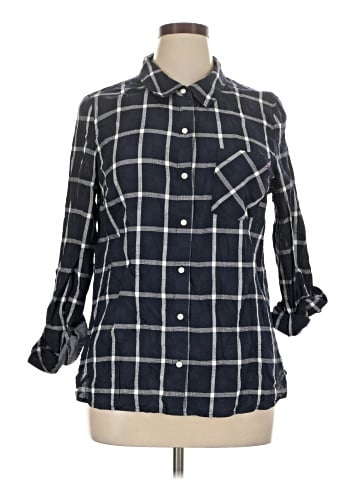 Tommy Hilfiger 3/4 Sleeve Button-Down Shirt (view 1)