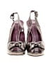 Coach 100% Polyester Metallic Silver Heels Size 7 - photo 2