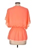 Miss Chievous 100% Polyester Orange Short Sleeve Blouse Size L - photo 2