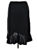 Mixit 100% Polyester Solid Black Formal Skirt Size M - photo 2