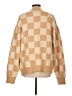 Original Use Checkered-gingham Tan Cardigan Size L - photo 2