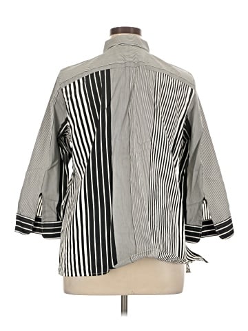 Lauren by Ralph Lauren 3/4 Sleeve Button-Down Shirt (view 2)