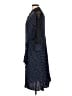 Zara Basic Polka Dots Blue Casual Dress Size L - photo 5