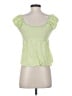 Shein 100% Polyester Green Short Sleeve Blouse Size S - photo 2