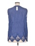 Soft Surroundings Blue Sleeveless Blouse Size XL - photo 2