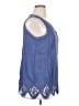 Soft Surroundings Blue Sleeveless Blouse Size XL - photo 4