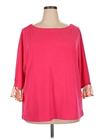 Isaac Mizrahi LIVE! 3/4 Sleeve Top (view 1)