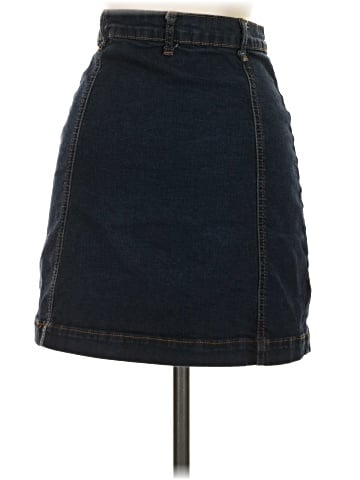 Mind Code Denim Skirt (view 2)