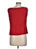 Sag Harbor 100% Polyester Red Sleeveless Blouse Size 10 - photo 2