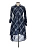 Love Notes Argyle Blue Casual Dress Size L - photo 1