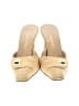 Chanel Gold Vintage Quilted Fabric Mules Size EU (IT) 39 / US 9 - photo 2