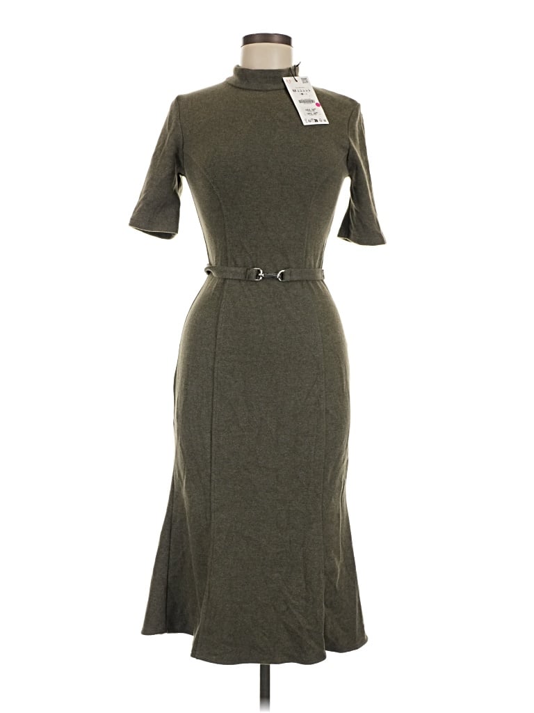 Zara Casual Dress In Gray