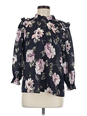 Rebecca Taylor 3/4 Sleeve Silk Top (view 1)